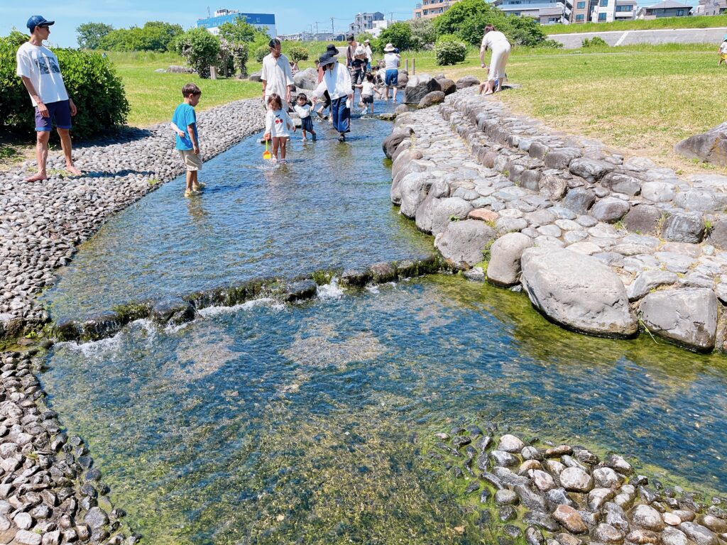 反対側の小川の様子